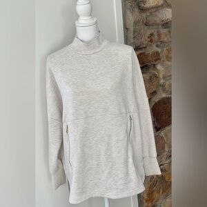 VARLEY Bay Sweatshirt|Activewear - Light Gray. Pickle Ball|Gym|Walking
